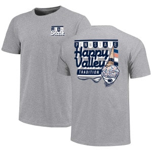 short sleeve gray t-shirt Penn State Happy Valley Tradition ice cream